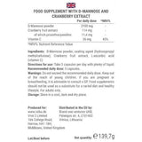 RAIBU D-Mannose supplement with cranberry and vitamin C 160 caps - British product