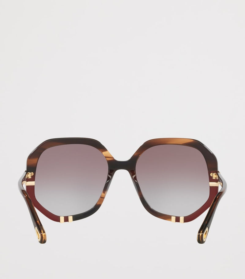 Chloé acetate rectangle sunglasses, imported from the UK