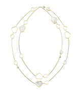 Harrods Chopard Yellow Gold and Diamond Happy Hearts Sautoir Necklace- Buy online at McGrocer