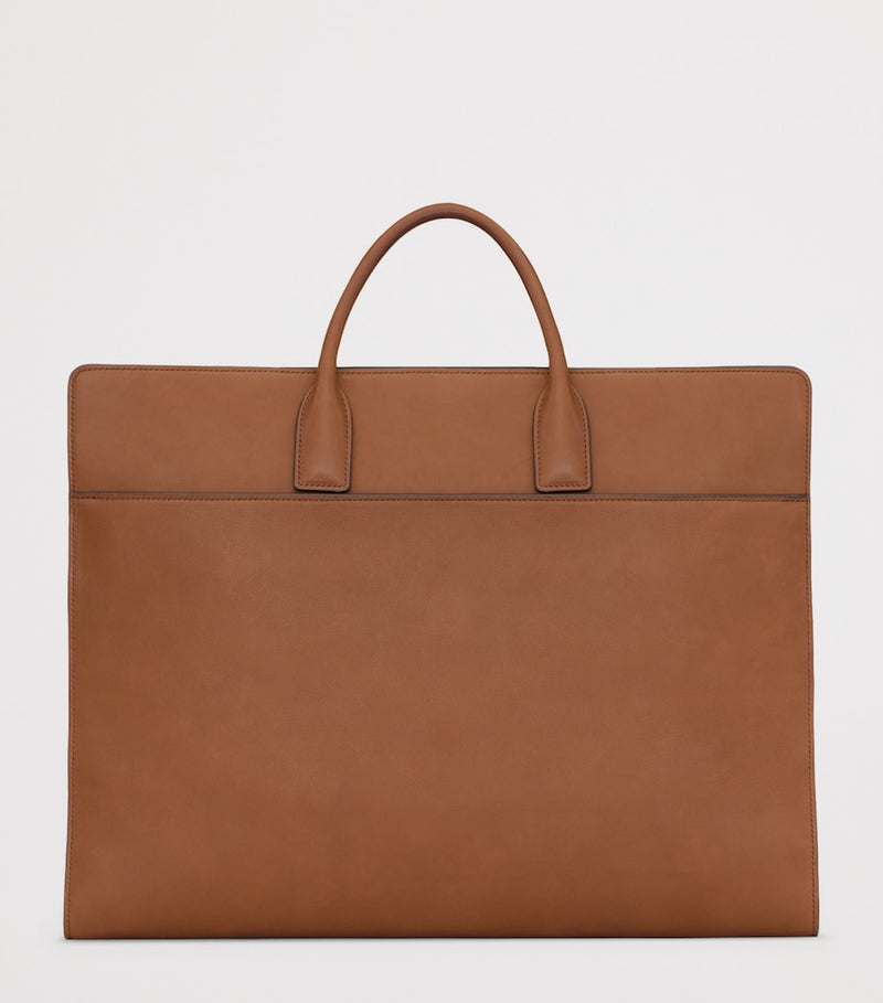 Saint Laurent Sac Du Jour leather briefcase with padlock, imported from the UK