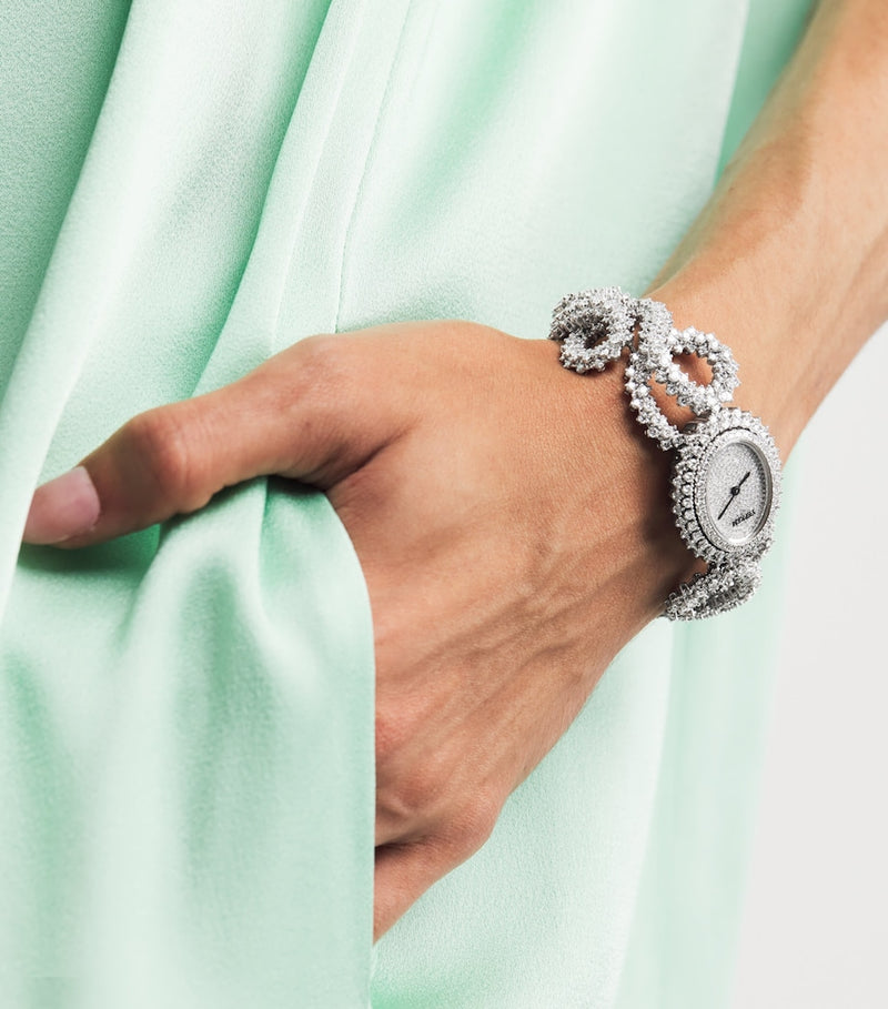 Yeprem white gold diamond Y-Memento watch - British product