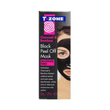 Superdrug T-Zone Charcoal & Bamboo Black Peel Off Face Mask 50ml- Buy online at McGrocer