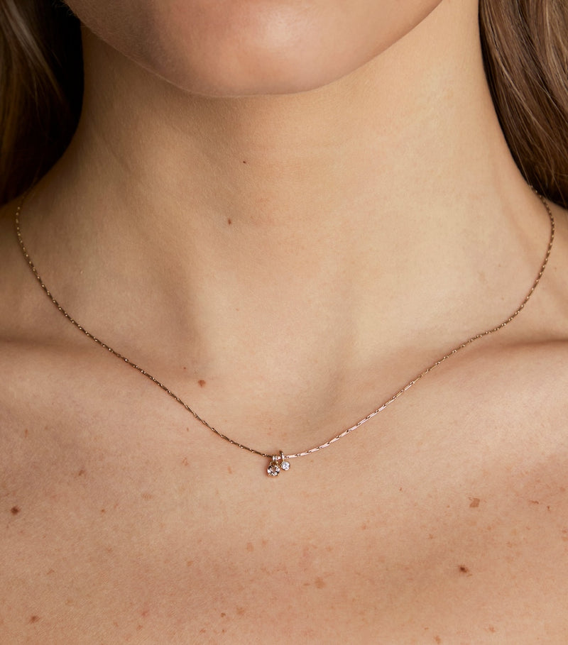 Astrid & Miyu yellow gold-plated charm necklace, UK version