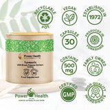 Power Health Turmeric Black Pepper capsules 30s, imported from the UK