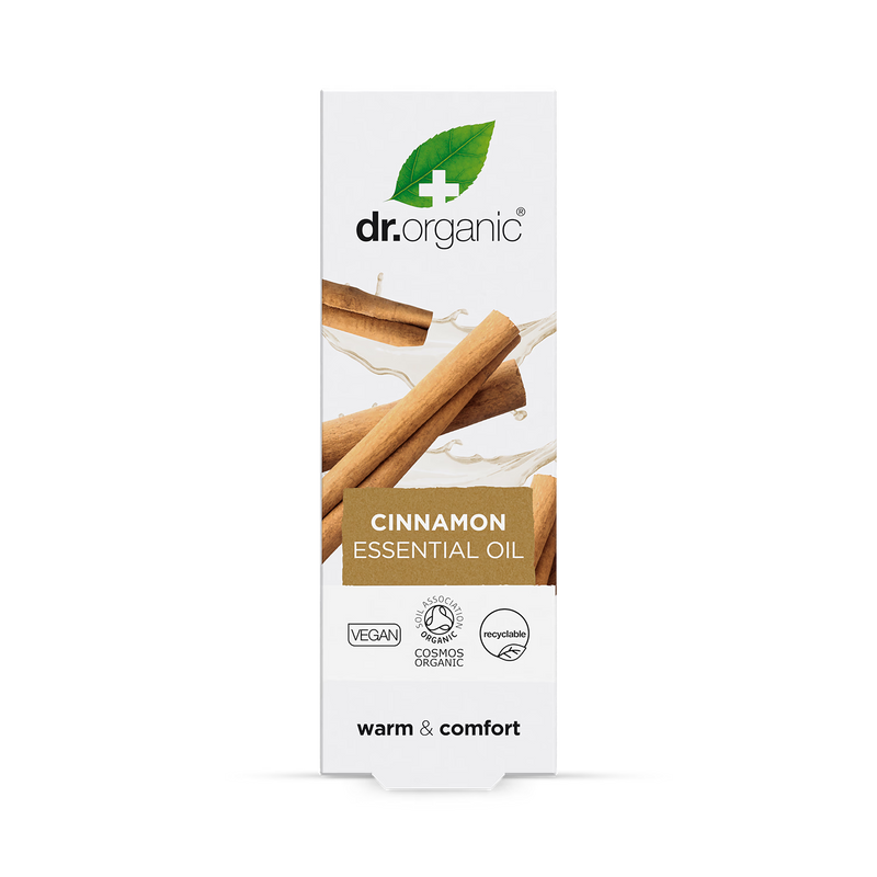 Dr Organic Cinnamon essential oil 10ml, imported from the UK