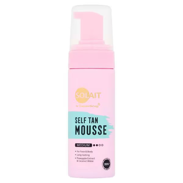 Solait self tan mousse Medium 150ml (British brand)