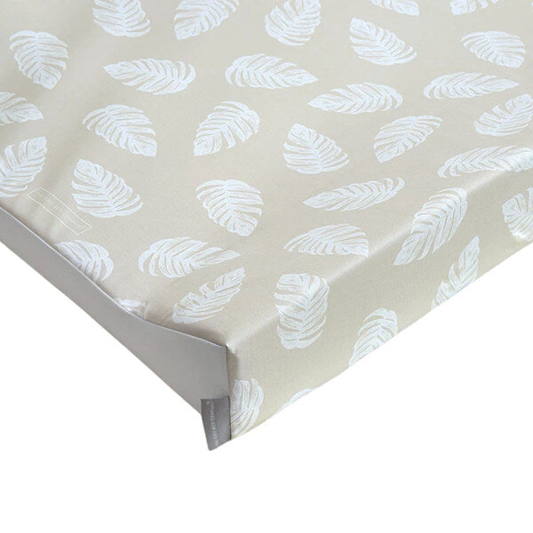 The Tiny Bed Company anti-roll changing mat Palm Bay greige 69x44cm (British brand)