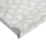 The Tiny Bed Company anti-roll changing mat Palm Bay greige 69x44cm (British brand)
