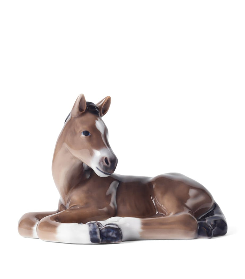 Royal Copenhagen hand-crafted porcelain horse figurine, 9cm, imported from the UK