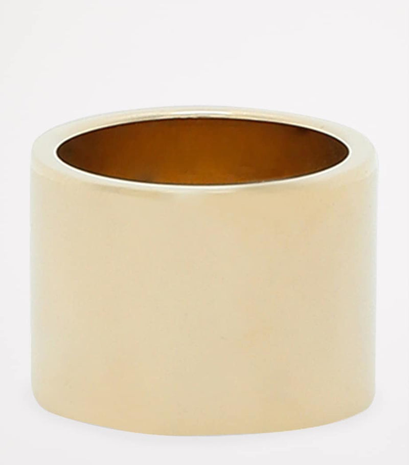 Dolce&Gabbana engraved logo-plaque ring in brass (British brand)