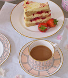 O.W.London Loop teacup and saucer fine bone china (British brand)
