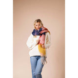Superdrug SVNX Chunky Scarf Pink Yellow- Buy online at McGrocer