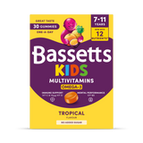Holland & Barrett Bassetts Kids Multivitamins 7-11 Omega-3 Tropical 30 Gummies- Buy online at McGrocer