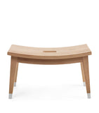 Flexform Lotus Ottoman iroko wood finish, imported from the UK