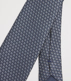 Giorgio Armani silk herringbone tie 7cm, UK version