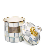 Harrods MacKenzie-Childs Small Sterling Check Kitchen Storage Canister 19cm- Buy online at McGrocer
