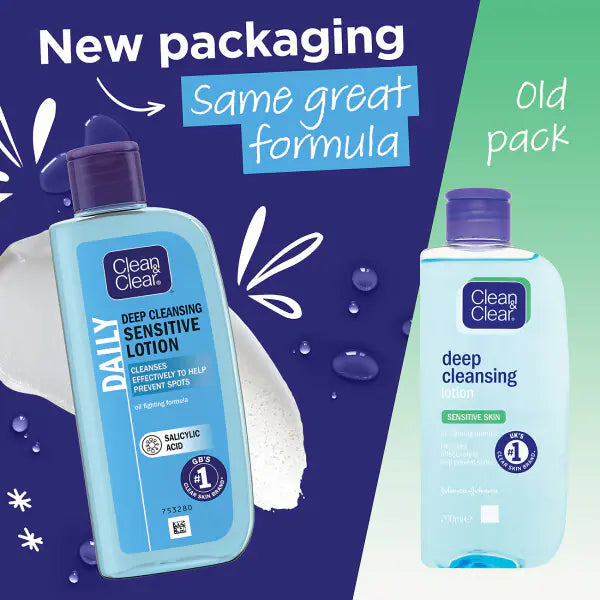 Clean & Clear sensitive cleansing lotion 200ml - British product