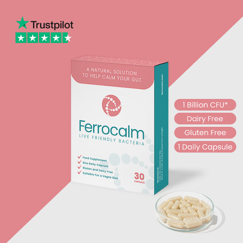 Ferrocalm probiotic 30 capsules, UK version