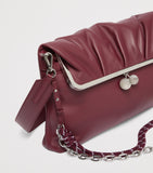 Weekend Max Mara Pasticcino leather clutch bag (British brand)