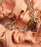 Chloé Plissé shoulder bag leather with chain strap - British product