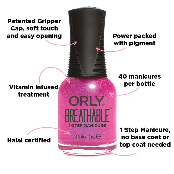 Orly Breathable Nail Polish She's A Wildflower 18ml, imported from the UK