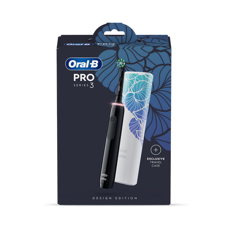 Oral-B Pro 3 black electric toothbrush travel case - British product
