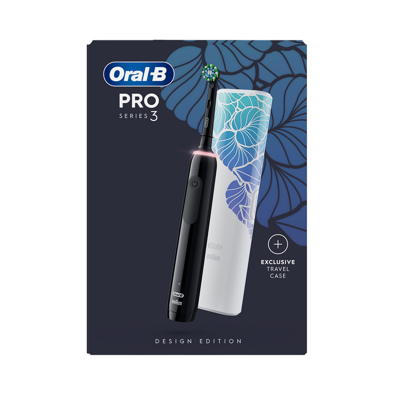 Oral-B Pro 3 black electric toothbrush travel case - British product