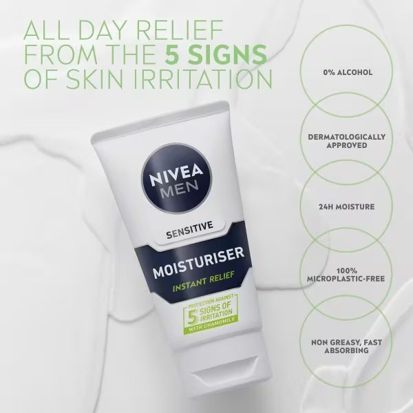 NIVEA MEN Sensitive Skincare Duo 100ml Plus 75ml, imported from the UK