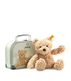 Steiff Jimmy soft toy 25cm in suitcase - British product