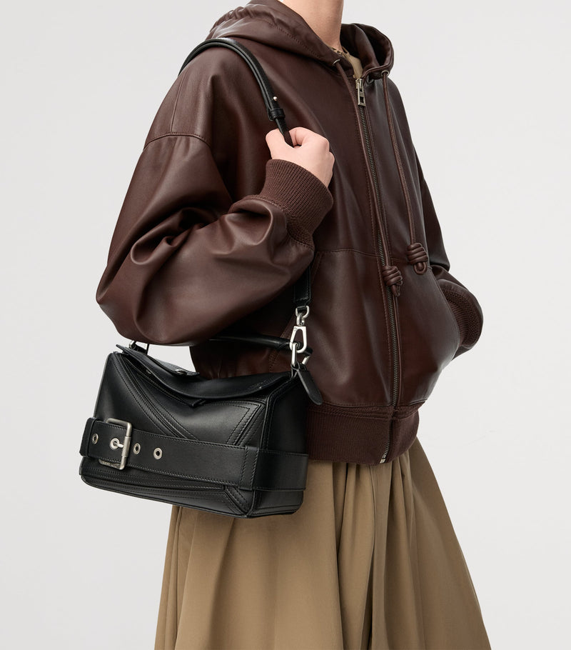 LOEWE small Puzzle leather Biker top-handle bag, UK version