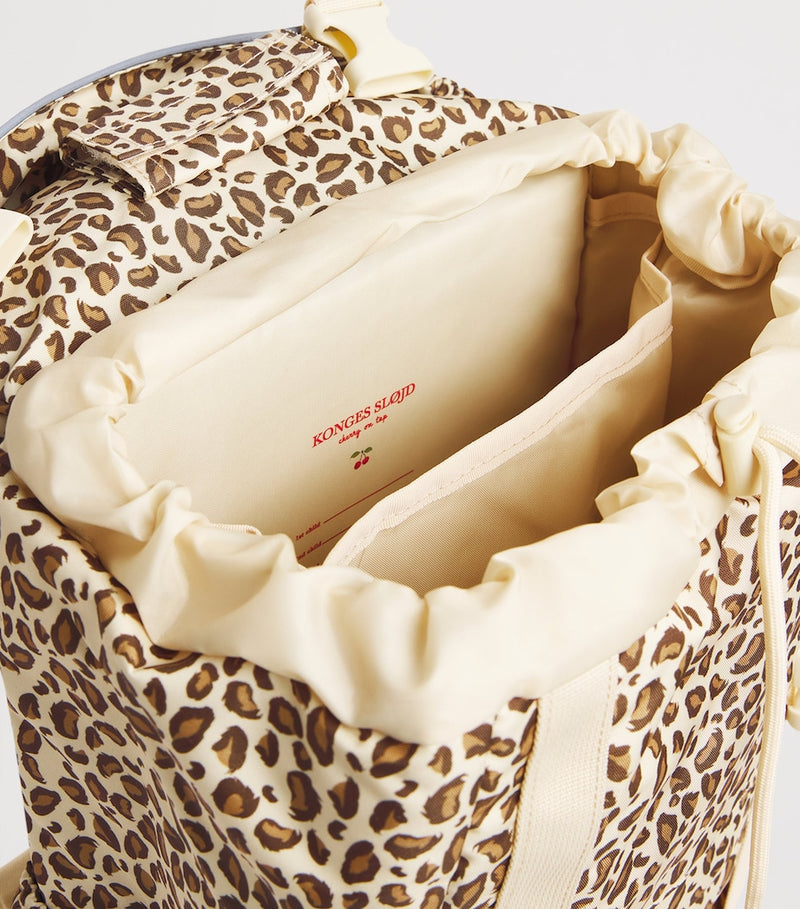 Konges Sløjd leopard print clover backpack 12L (British brand)