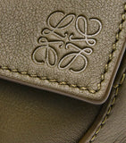 LOEWE Mini Puzzle Edge calfskin leather top-handle bag, imported from the UK