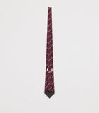 Saint Laurent silk-wool striped tie 8cm, imported from the UK