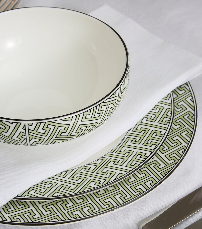 O.W. London maze geometric print breakfast bowl 15cm, imported from the UK