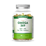 Holland & Barrett Nature's Truth Triple Omega 369 2000mg Omega 3-6-9 Supplement 60 Softgels- Buy online at McGrocer