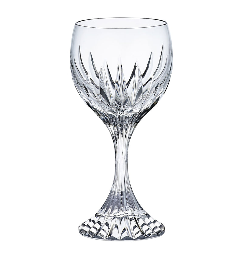 Baccarat Massena white wine glass with bevel cuts 200ml - British product