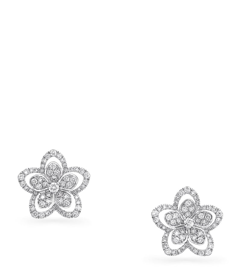 Graff Wild Flower diamond stud earrings - British product