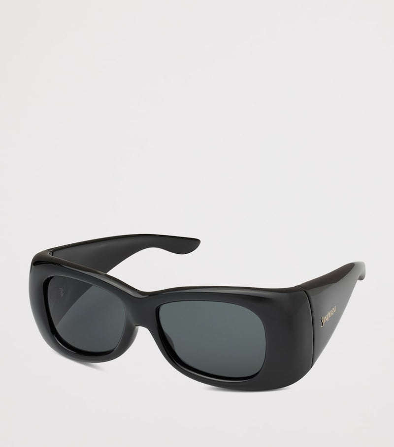 Saint Laurent oversized pillowed sunglasses (British brand)