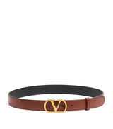 Harrods Valentino Garavani Leather VLogo Signature Belt- Buy online at McGrocer