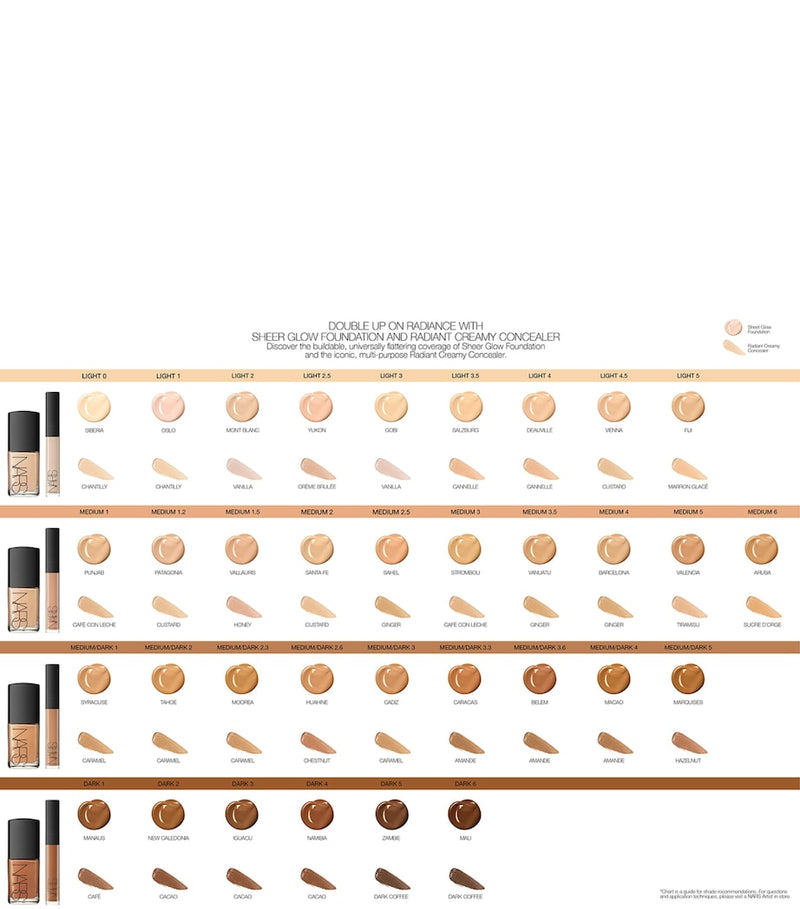 NARS Sheer Glow Foundation, imported from the UK