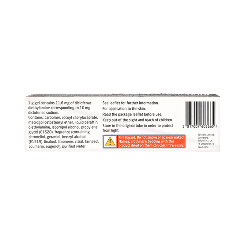 Motusol 1.16% Diclofenac Gel 100g, imported from the UK