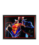 Harrods Leipzig Galleries Autographed Brandon Routh Man of Steel Display 82.5 x 114 cm- Buy online at McGrocer