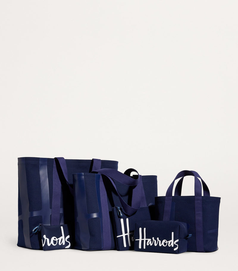 Harrods mini cotton logo tote bag, UK version