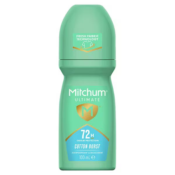 Mitchum Ultimate Deodorant Cotton Burst Roll On 100ml, imported from the UK