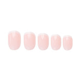 Nail HQ Petite Round French Nails 24 Pieces, imported from the UK