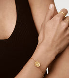 Monica Vinader gold vermeil Deia bracelet with adjustable chain, UK version