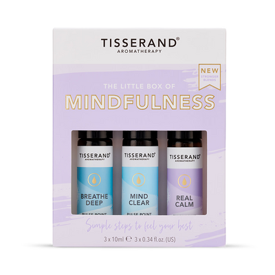Holland & Barrett Tisserand Little Box of Mindfulness Rollerball Kit Essential Oils 3x10ml- Buy online at McGrocer