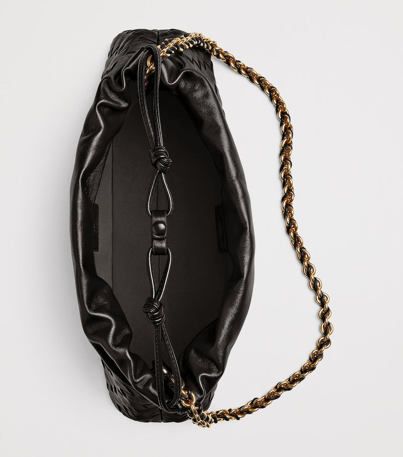 Bottega Veneta Notte shoulder bag in calfskin leather, imported from the UK