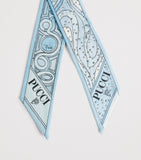 Pucci rhinestone-embellished printed twill scarf 160cm x 5cm - British product