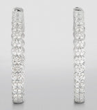 Anita Ko white gold diamond Luna hoop earrings - British product